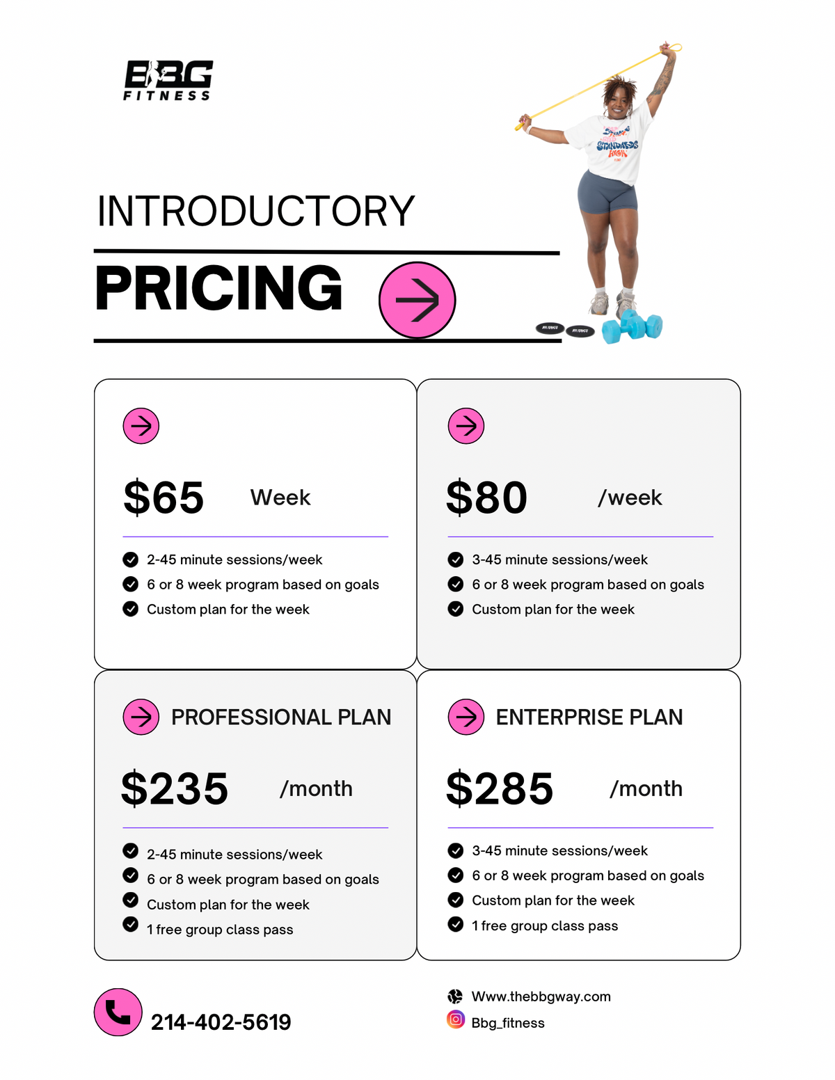 Personal Training- Weekly