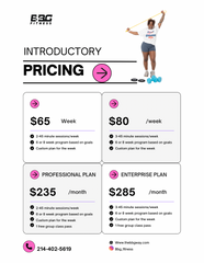 Personal Training- Weekly